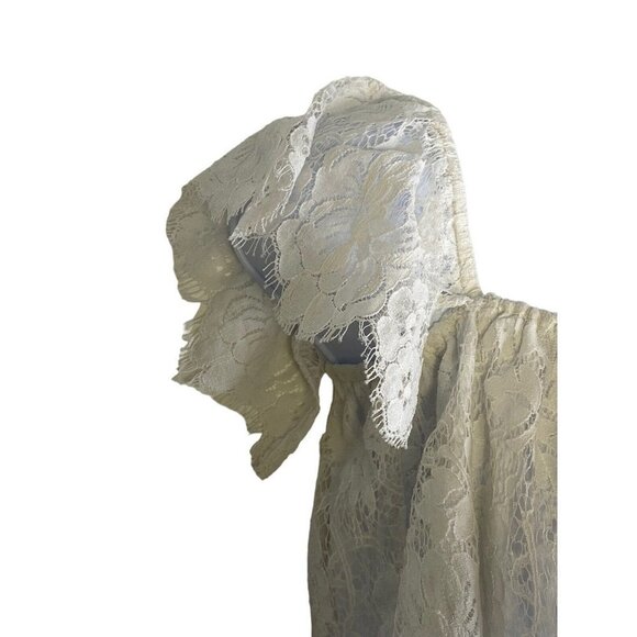 Show Me‎ Your Mumu Womens Ella Top Spring Fling Lace in White Size Small - Picture 4 of 8